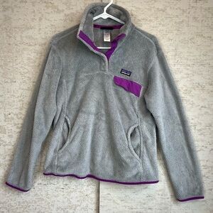 Patagonia Women's Synchilla  Snap-T Fleece Pullover Shirt Jacket Sz S Sweater